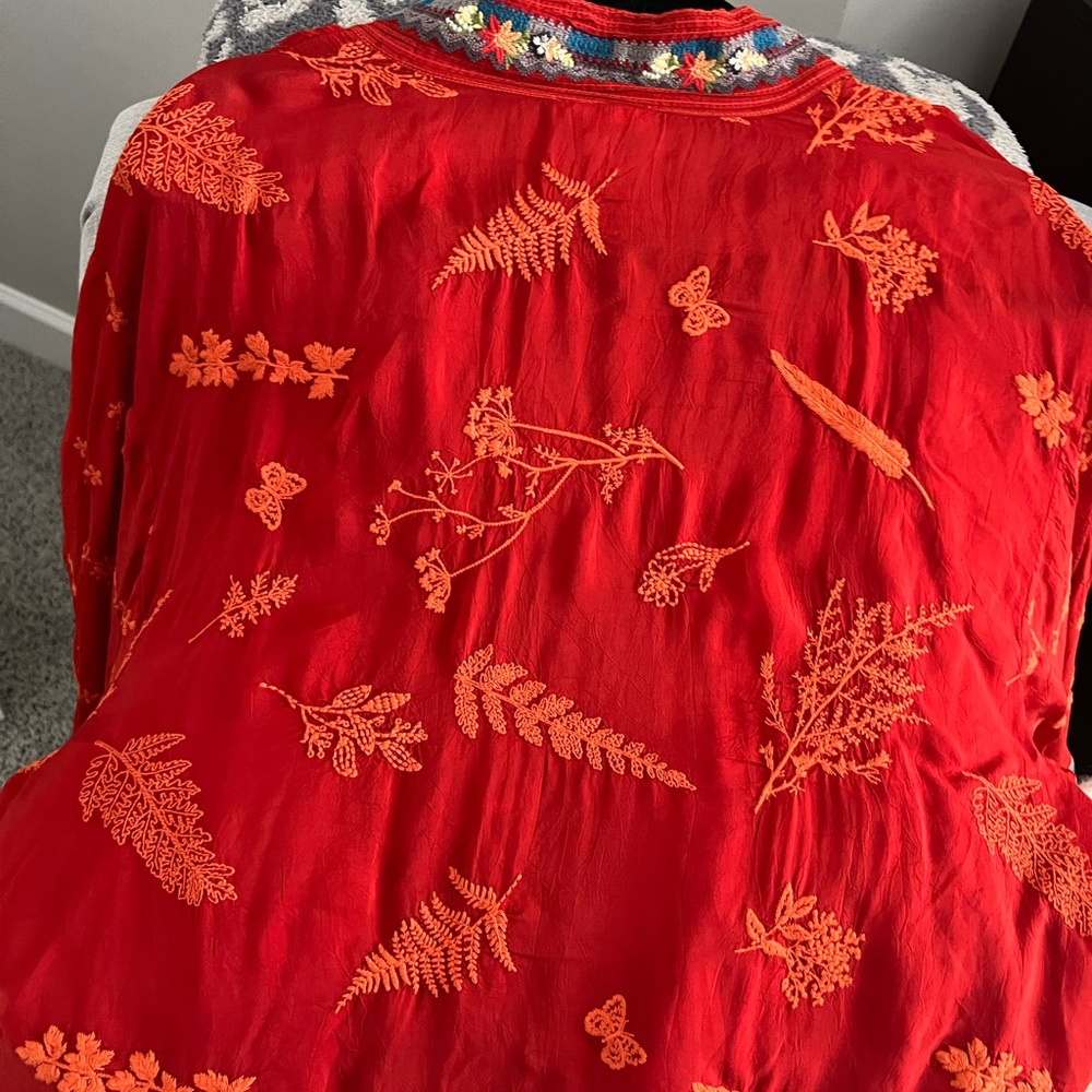 Johnny Was Womens Beautiful Orange
Star Danica Kimono Size- Small - Picture 4 of 10